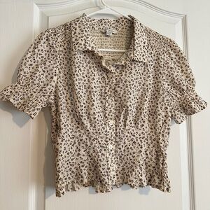 American Eagle Cinched Blouse